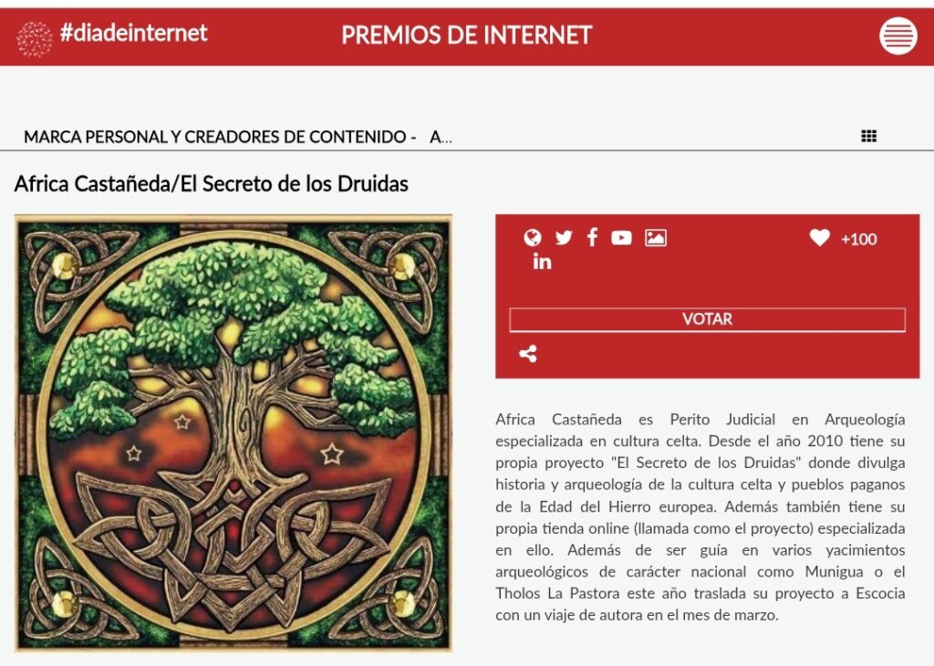 Finalista en los Premios Internet 2025